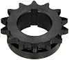 Tsubaki 60P15 Roller Chain Sprocket, Single Strand, Split Taper Design, P Bushing Required, 15 Teeth, #60 ANSI No., 34 Pitch