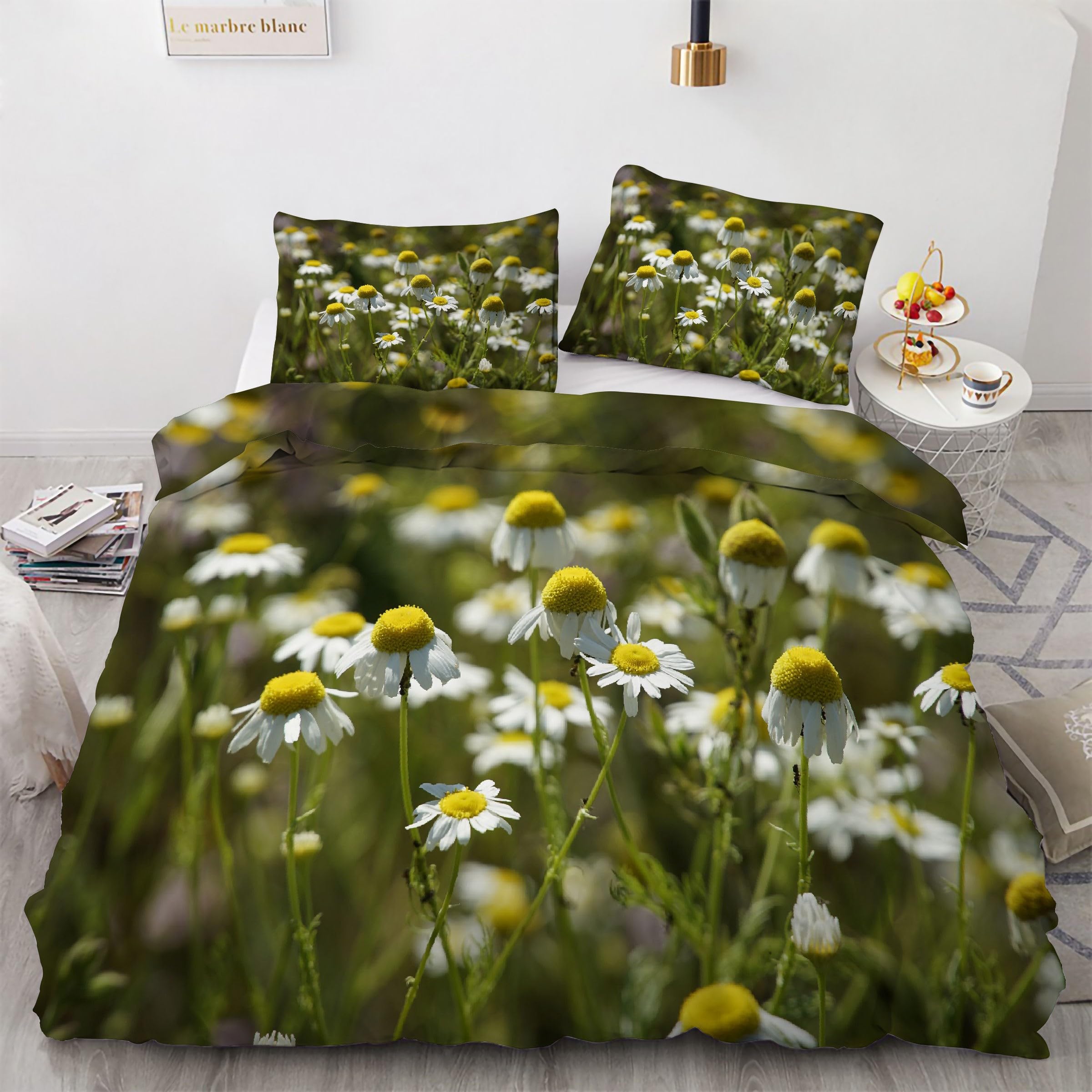 Ensemble de literie fleuron marguerite pour des nuits douces et un réveil serein