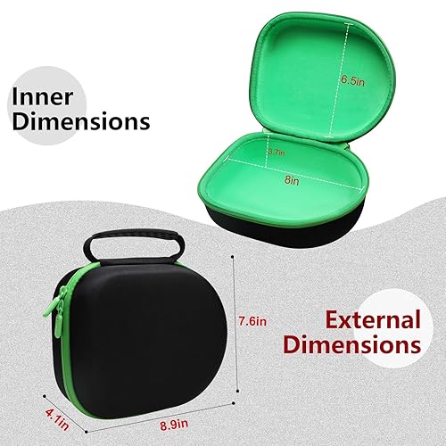 Miniatura 2 de LTGEM - Funda compatible con auriculares inalámbricos Xbox para juegos sobre la oreja, bolsa de almacenamiento de viaje para oficina, color negro y