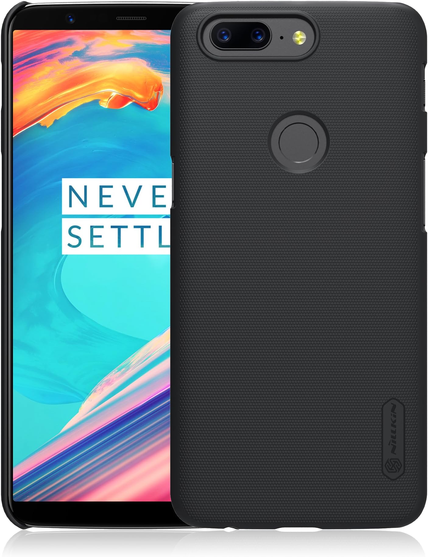AVIDET Oneplus 5T Case, Shock-Absorption and Anti-Scratch Hard Back Case Cover for Oneplus 5T (Black)