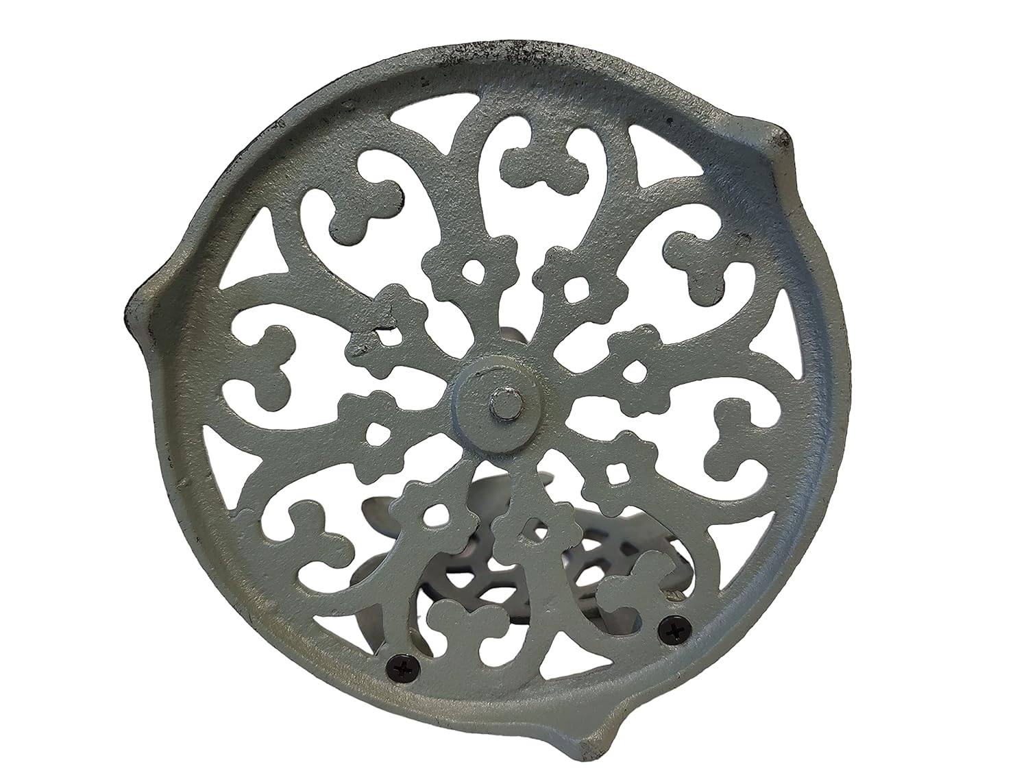 De Leon Collections Cast Iron Seafoam Green Sea Turtle Coastal Ocean Freestanding Weighted Base Paper Towel Holder