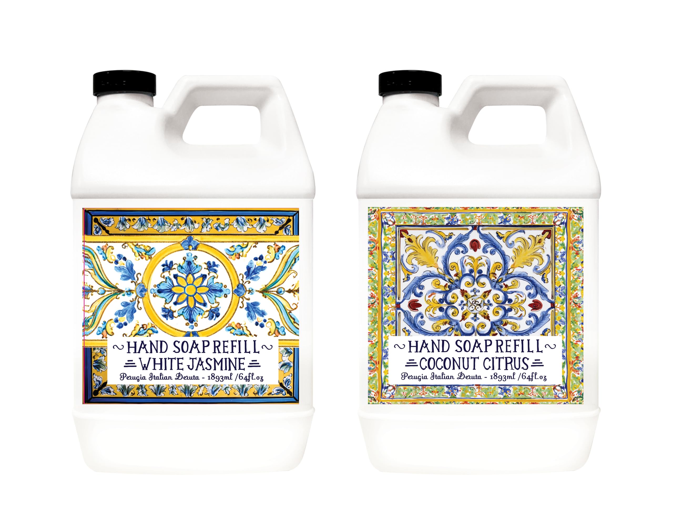 Home & Body Company Perugia Italian Deruta Hand Soap Refill Set, 2-Pack