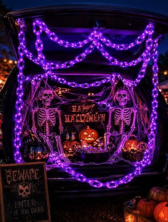 10.4 FT Plastic Chain String Lights for Halloween Decoration,175 LED