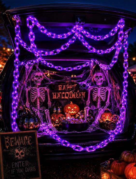 10.4 FT Plastic Chain String Lights for Halloween Decoration,175 LED