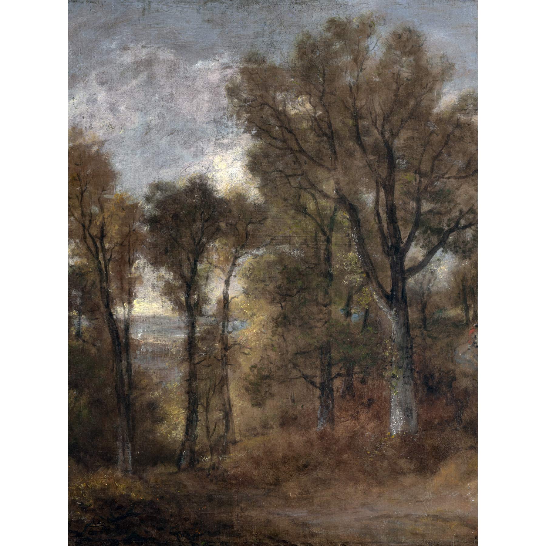 Artery8 Constable Woodland Scene Overlooking Dedham Vale Painting Premium Wall Art Canvas Print 18X24 Inch