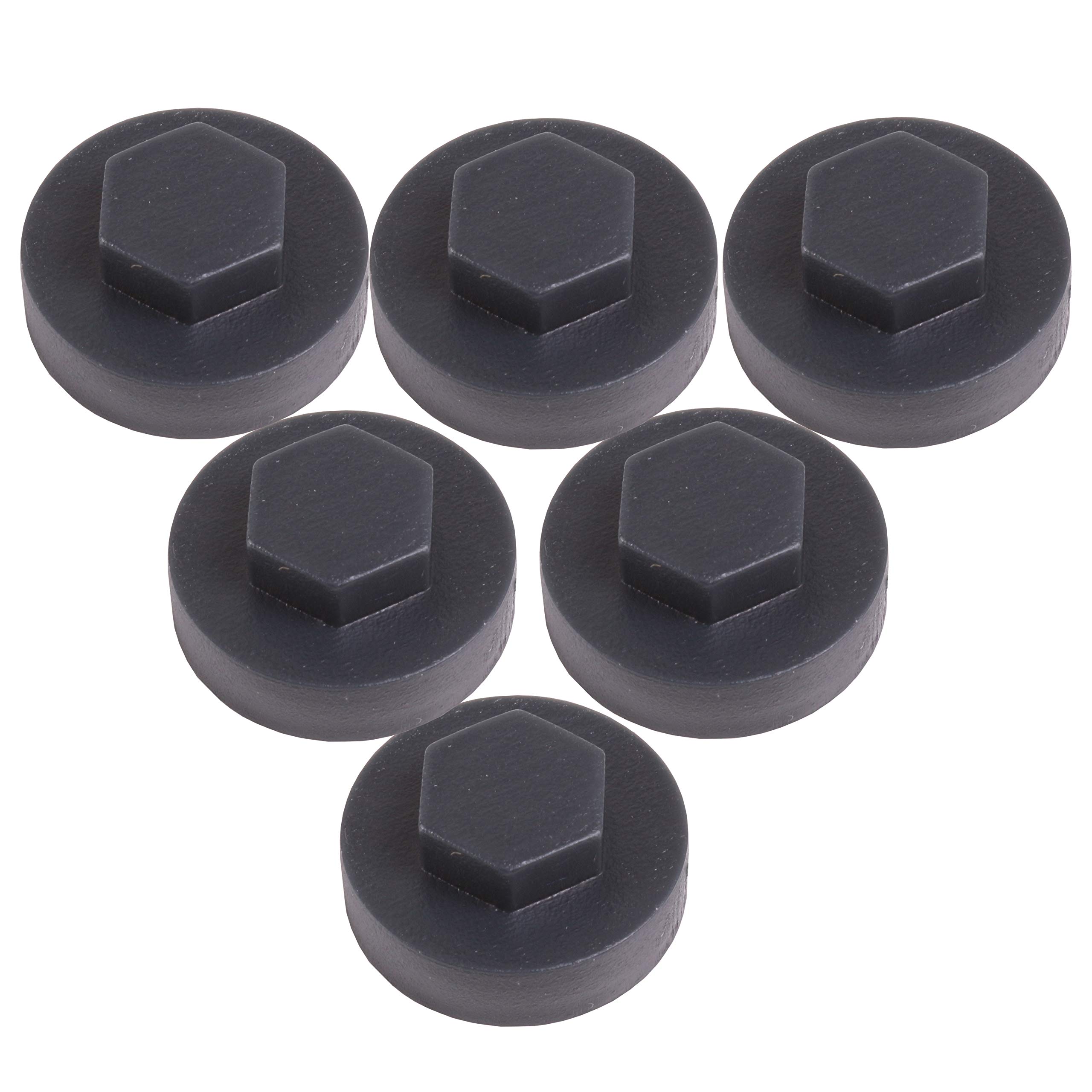 100x Raven Slate Blue Hex TEK Roofing Cover Caps for 19mm Washer/Coverage & 8mm Recess