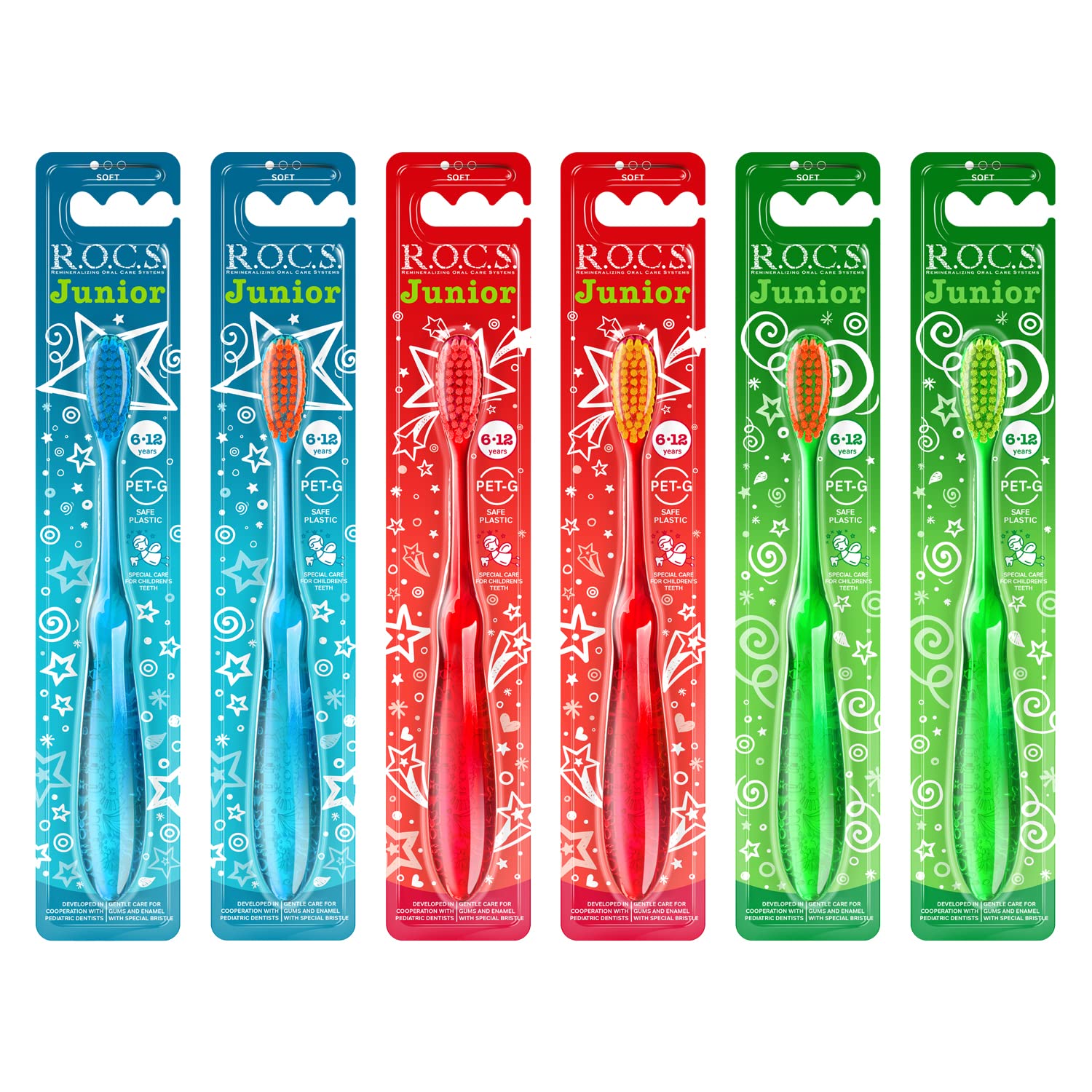 R.O.C.S Junior Diş Fırçası Yumuşak/Soft 6-12 Yaş asorti-1 adet