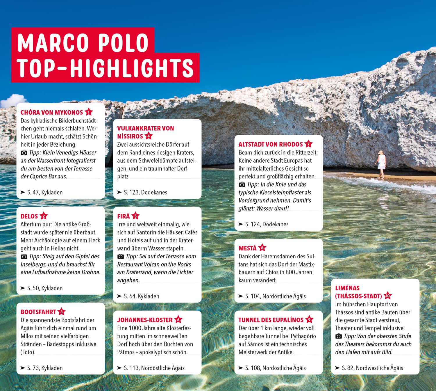 MARCO POLO Reiseführer Griechische Inseln, Ägäis: Reisen mit Insider-Tipps. Inklusive kostenloser Touren-App