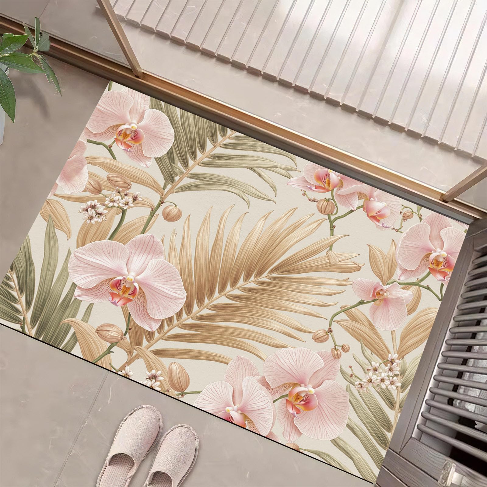 Paillasson extérieur entrée tapis entrée intérieur lavable 45x75cm