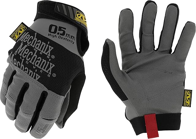 Mechanix Wear - Specialty 0.5mm High Dexterity Gloves (Medium, Grey) Black