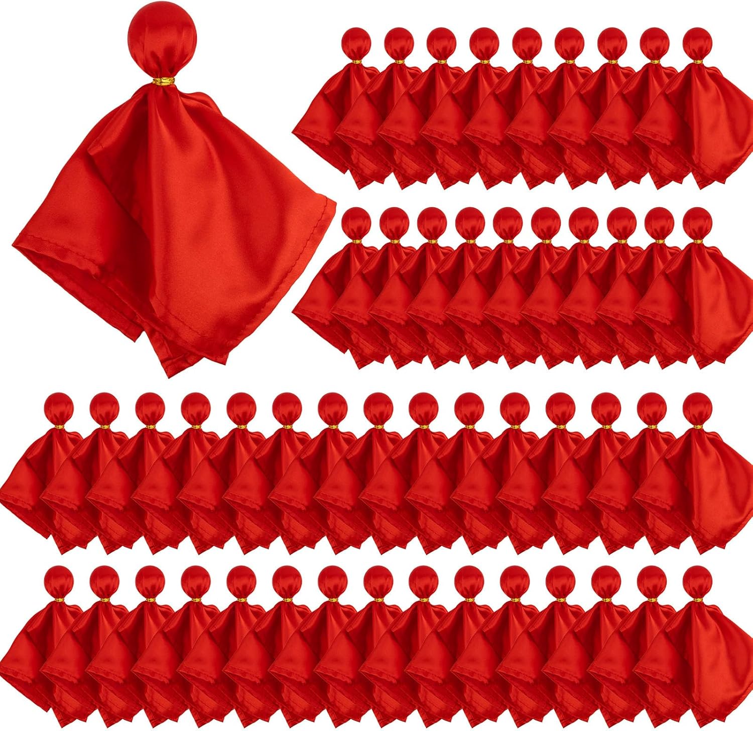 TopTie 50PCS Football Referee Penalty Flag Yellow and Red Challenge Flags Sports Tossing Flags for Party Accessory
