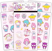 Vista 3 de Hello Kitty Juego de lonchera aislada para niñas, 3.0 L, incluye calcomanías y colgador de puerta de gato