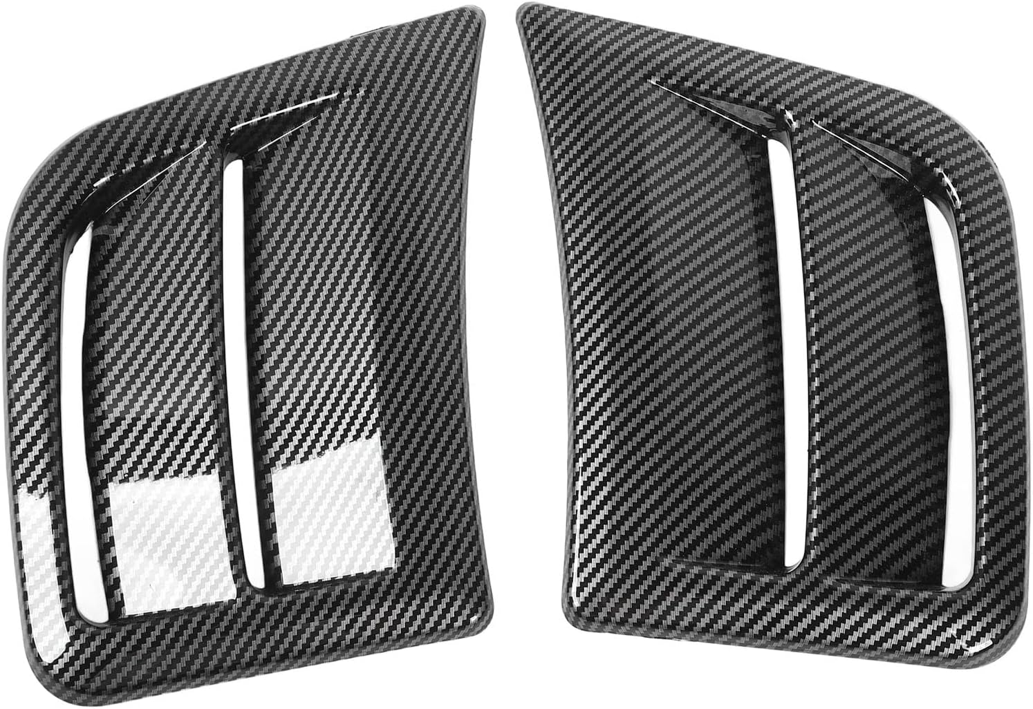 Front Bumper Air Intake Panel Side Trim, Stylish Looking Front Bumper Side Vent Cover for Impreza STI 2008 to 2014 (Carbon Fiber Color)