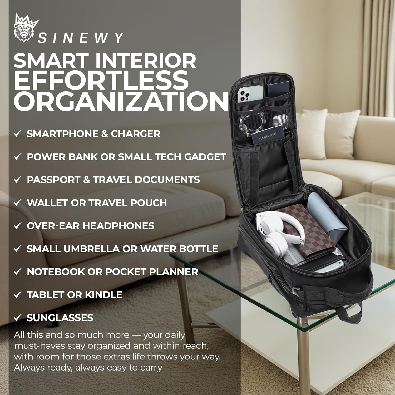 10L Crossbody Sling Bag, Water and Scratch Resistant Shoulder Bag for Men & Women, Lightweight with Smooth Zippers, Ideal for Travel, Hiking, Daily Use & Outdoor Activities - Image 7