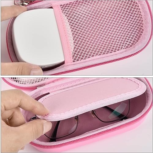 Miniatura 9 de Estuche portátil 2 en 1 para lentes de contacto y funda para lentes, estuche de contacto de viaje con kit de almacenamiento de remojo incluido