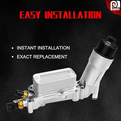 Miniatura 6 de 926-959 - Carcasa de aluminio mejorada para filtro de aceite de motor para Dodge Journey JEEP Challenger 2011-2016 Caravan Durango Wrangler Grand