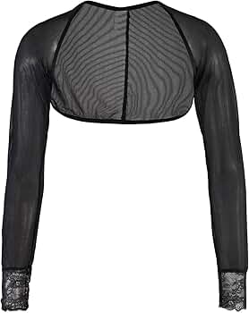 Amazon.com: Nyteez Womens Black Fine Sheer Mesh Shrug Bolero