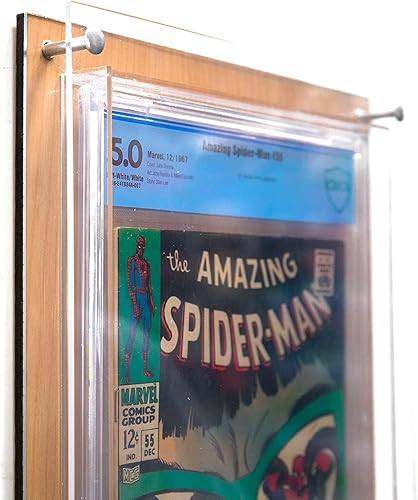 Miniatura 2 de Vitrina UV-Flex para cómics de grado CGC y CBCS  99% con protección UV  Crafti Comics (parte trasera de madera clara)