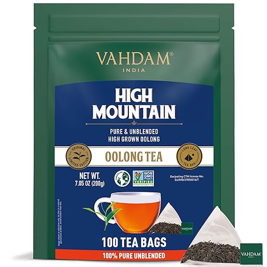 VAHDAM, Himalayan Oolong Tea Bags (100 Tea Bags) 100