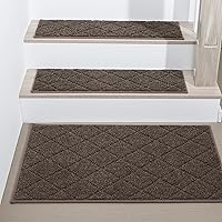 Vista 9 de COSY HOMEER - Alfombra antideslizante para esquinas de peldaños interiores, alfombras de escaleras para despegues resistentes al deslizamiento