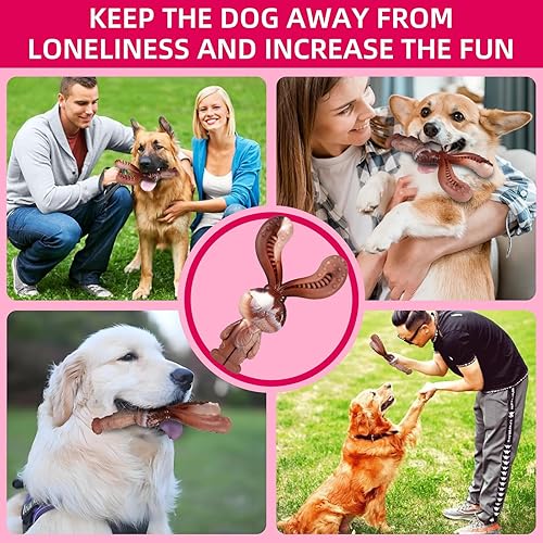 Indestructible Dog Toys for Aggressive Chewers — side view showing full product dimensions