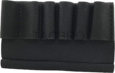 TACBRO 8 Round Shotgun Shell Holder - Buttstock with One Free Aluminum Opener(Randomly Selected Color)