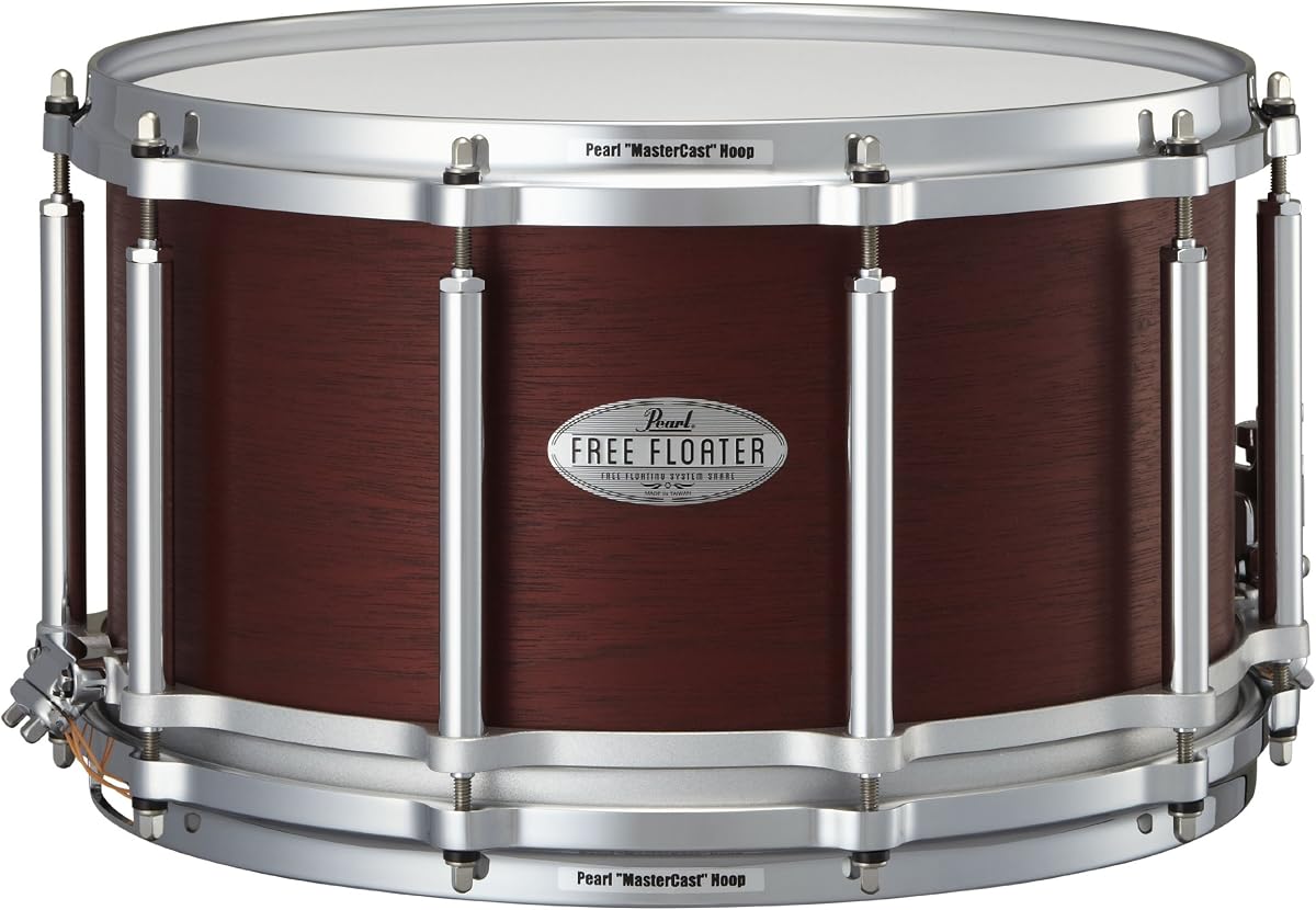 Pearl FTMH1480 14 x 8 Inches Free Floater Snare Drum - African Mahogany