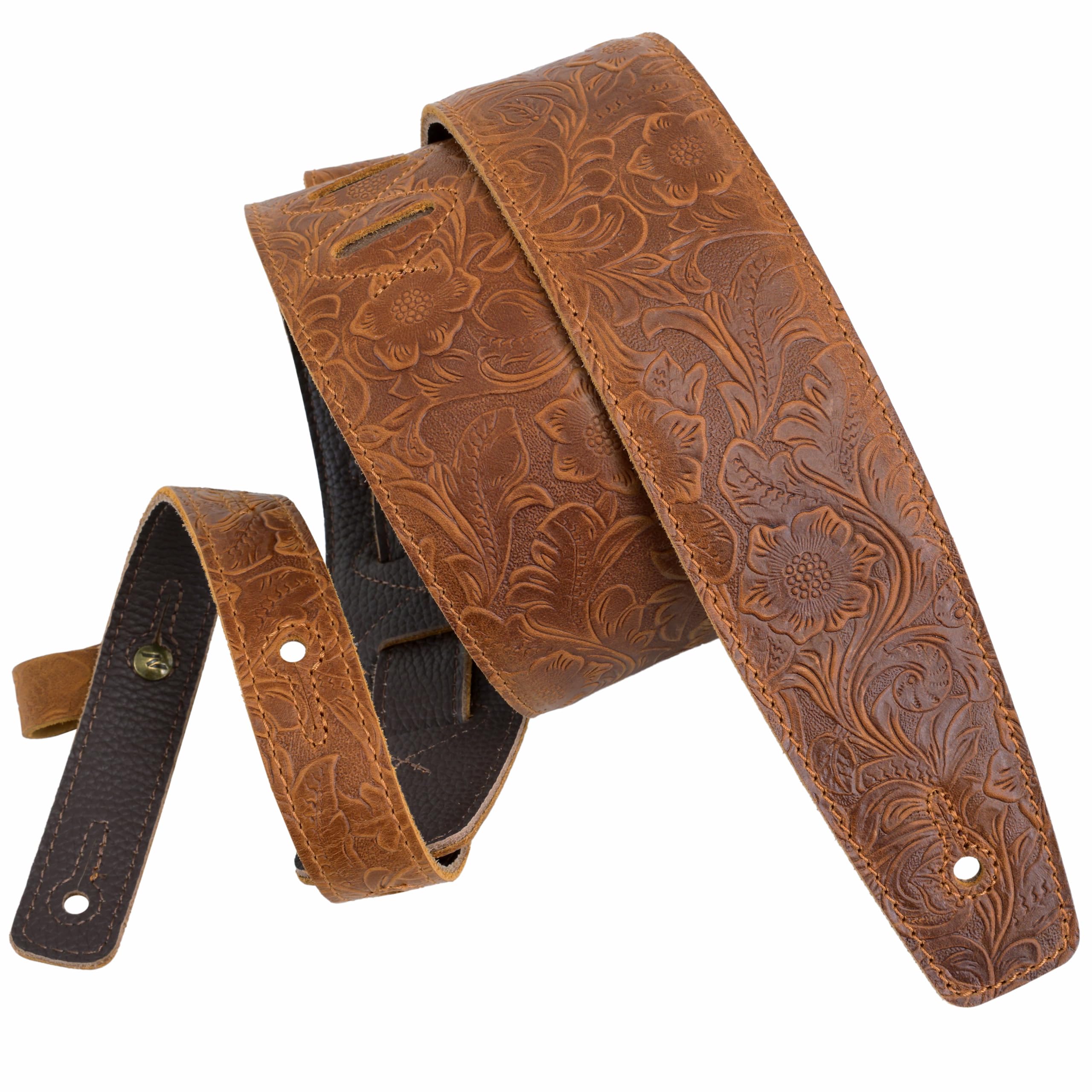 Nefelibata Correas de cuero para guitarra de 2.5 pulgadas de ancho