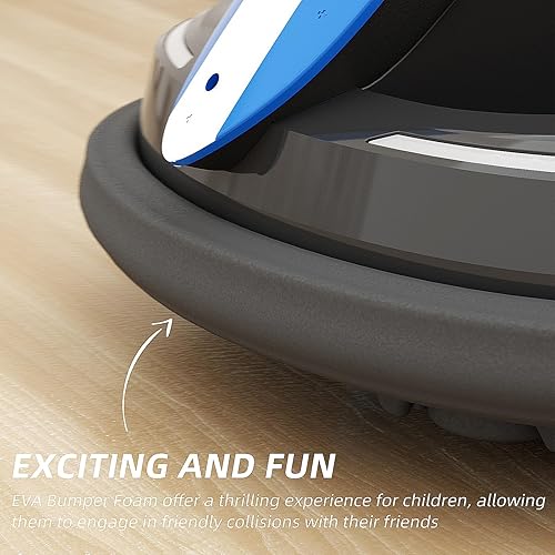 Miniatura 4 de Glaf Coche de parachoques eléctrico para niños pequeños con luces LED giratorio de 360 grados y música, regalos de cumpleaños para niños y niñas