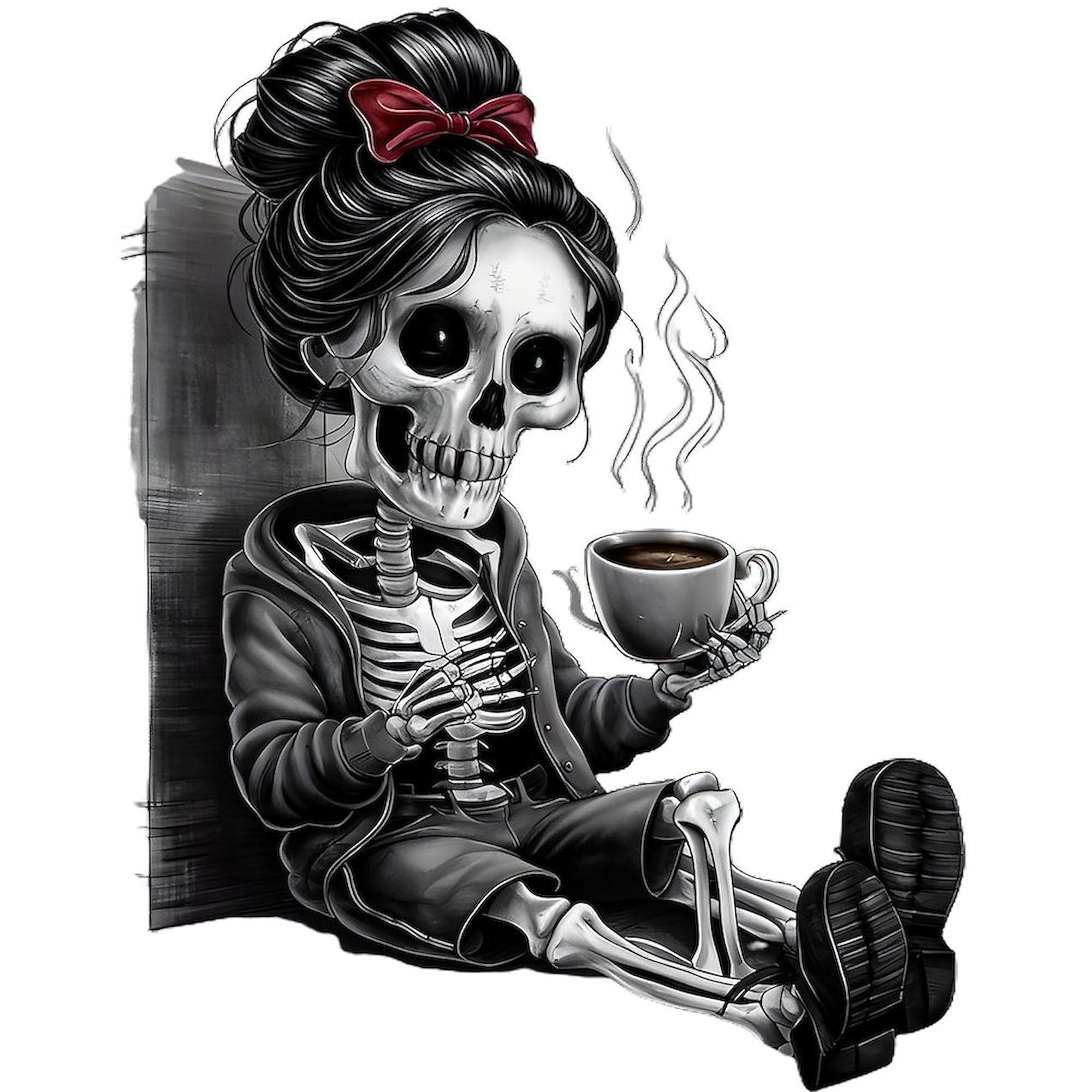 CafePress Sitting And Holding A Steaming Cup Of Coffee 4