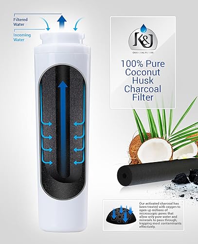 Miniatura 2 de K&J Filtro de agua de repuesto para refrigerador compatible con Maytag UKF8001 Pur - Reemplazo compatible con Maytag UKF8001, UKF8001AXX, EDR4RXD1,