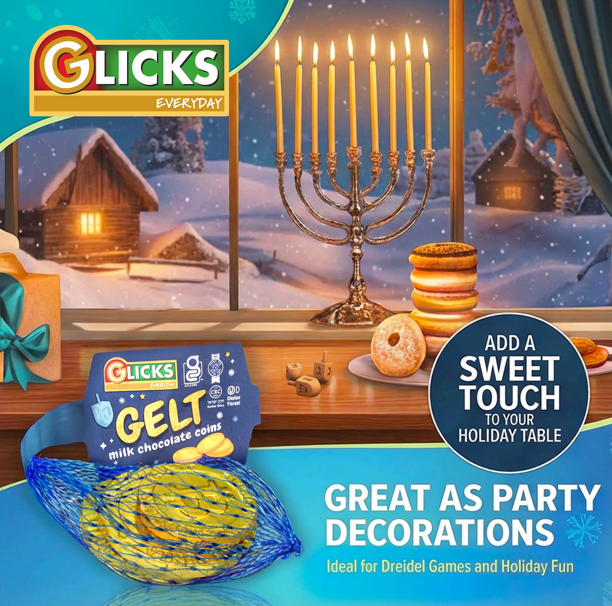 Amazon.com : Glicks Milk Chocolate Gold Coins (24 Bags - 72 Coins