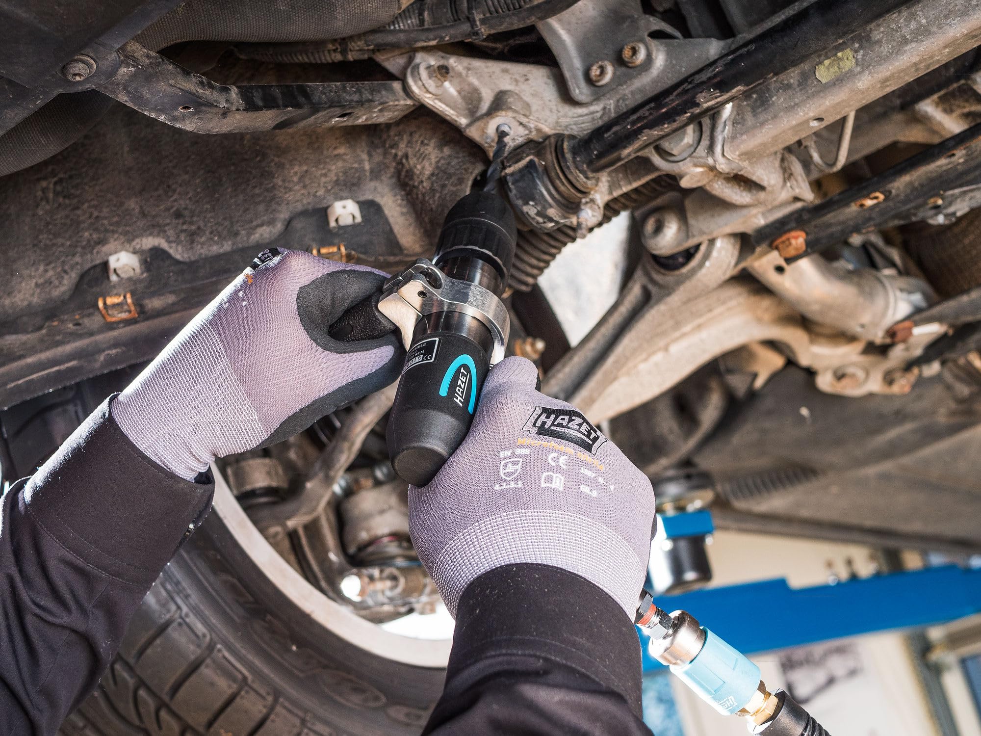 HAZET Druckluft-Bohrmaschine 9030P-1 I Handliches Werkzeug für Karosseriearbeiten und Industrie