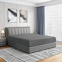 Vista 1 de Sábanas bajeras Cathay Home, individuales, de poliéster suave como la seda