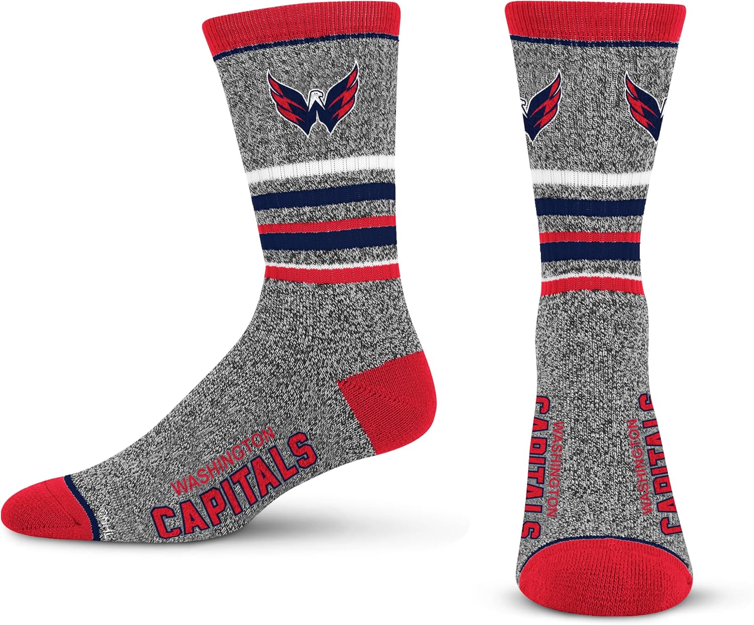 For Bare Feet NHL unisex-adult 5 Star Marbled Crew Sock