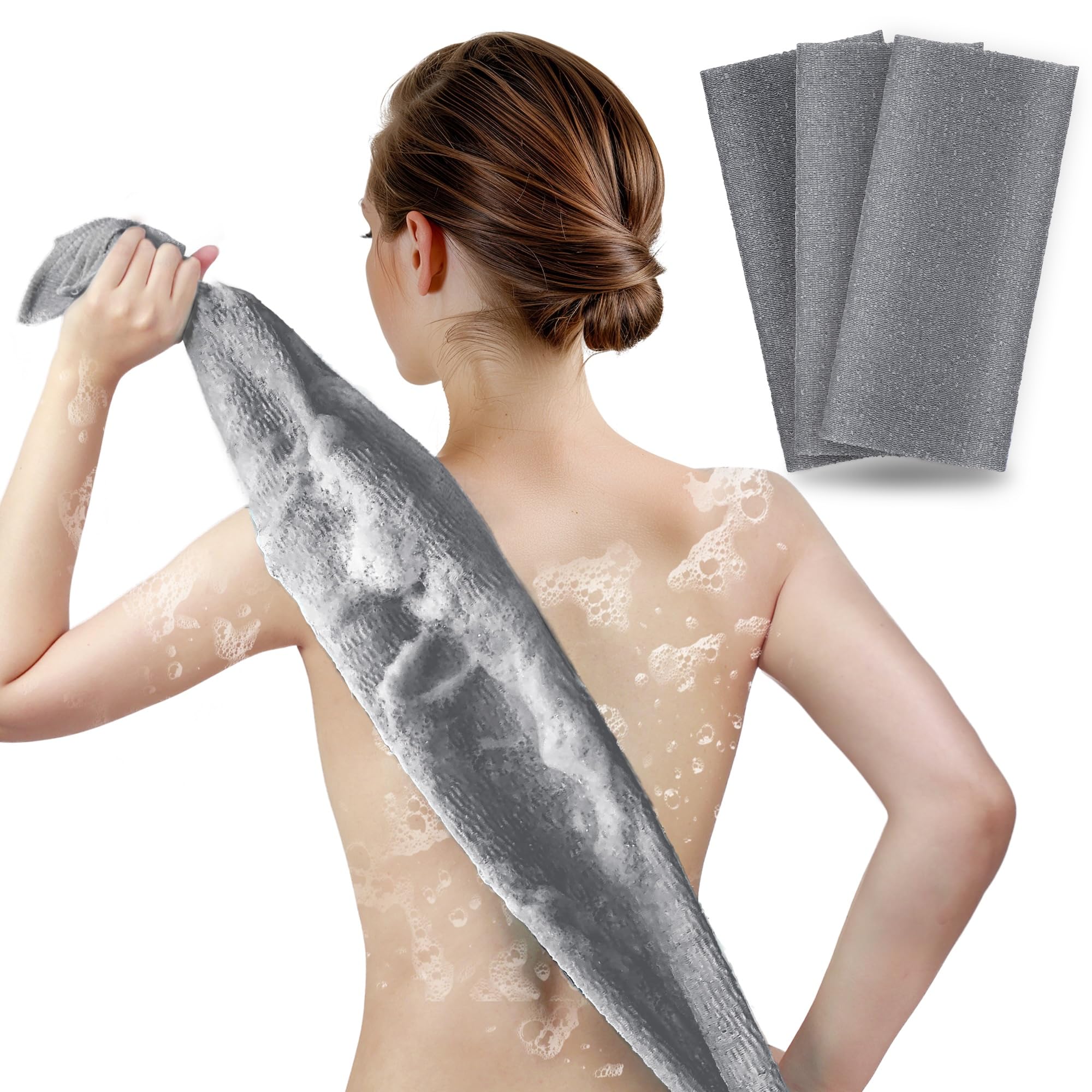 ARCH&M Exfoliating Washcloths - Japanese Shower Set -25