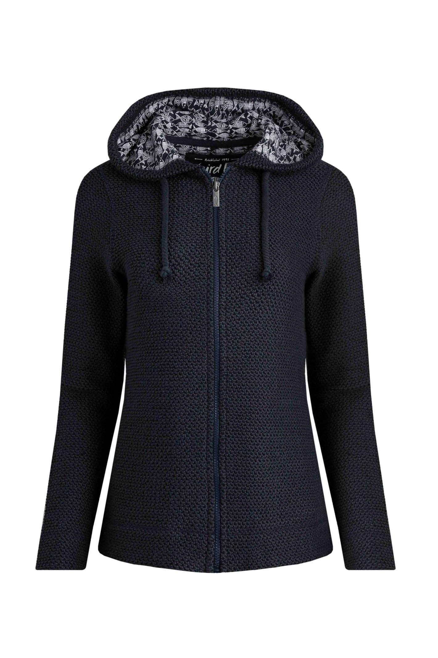 Weird Fish Chicoa Full Zip Macaroni Hoodie Navy Size 14. (Jumper/Sweater/Fleece)