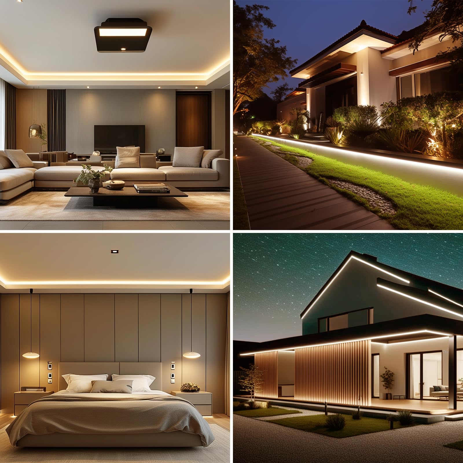 BENLUN Tira LED COB 220V Exterior Impermeable 20 Metros, 3000K Blanco Cálido Luces de LED 10W/M CRI 90+ Flexible Luz LED sin Transformador para Habitacion Techo, Decoración, Patio