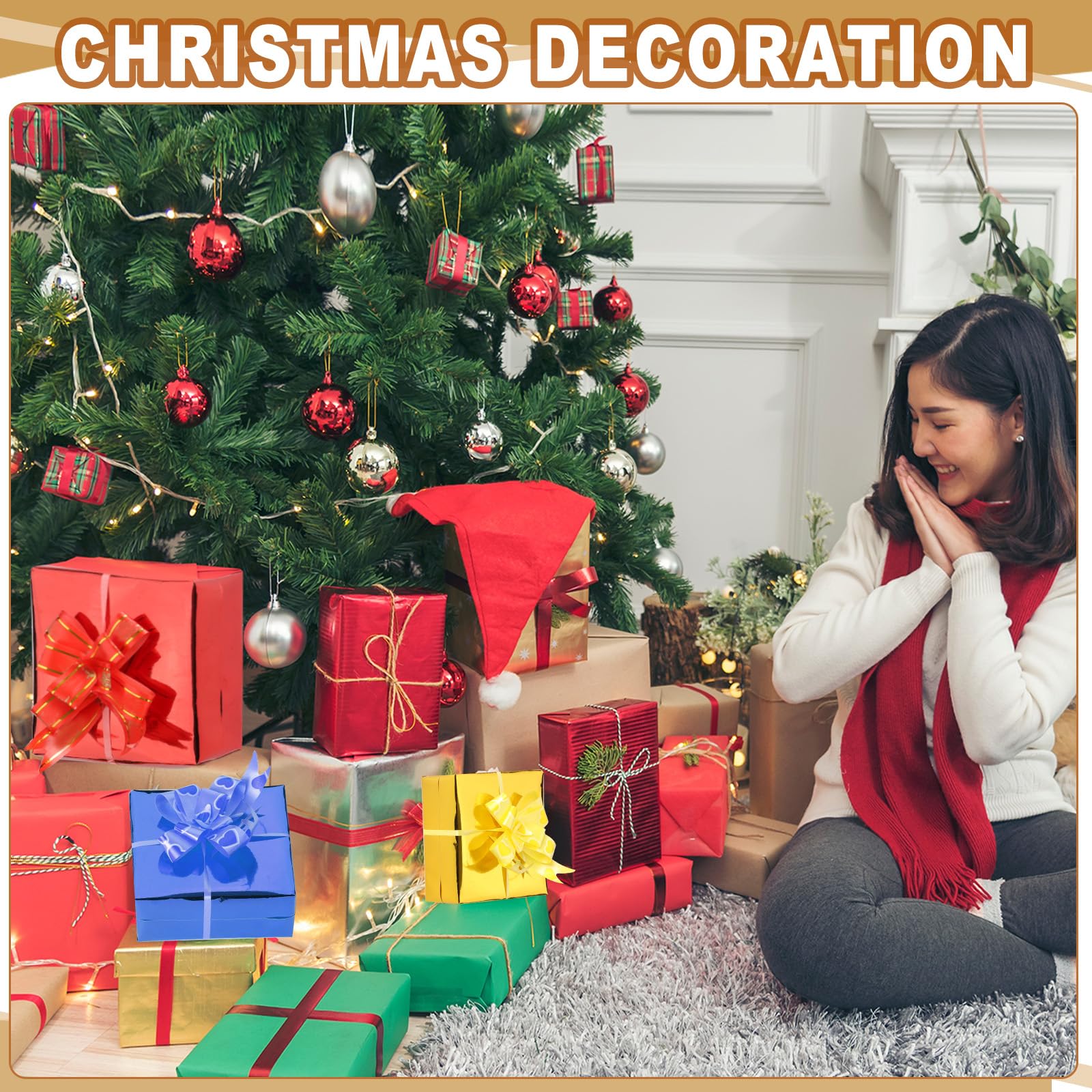 PATIKIL Papier Métallisé18 Pouces x 600 Pouces (49.2 Pieds) Rouleau De Papier Métallisé Mat Cadeau 120 GSM Pour Cadeau Noël Mariage Anniversaire Femmes HommesRouge