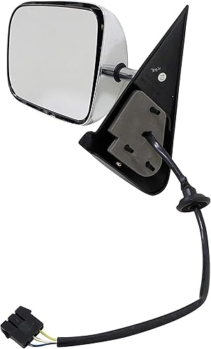 Dorman 955-248 Espejo eléctrico para puerta del lado del conductor, plegable, compatible con modelos seleccionados de Dodge, cromado