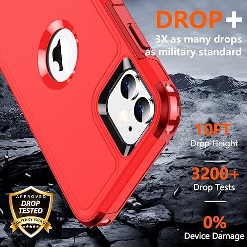 Miniatura 2 de SPIDERCASE Funda a prueba de golpes para iPhone 11, protección contra caídas de grado militar de 10 pies, con 2 piezas protector de pantalla de
