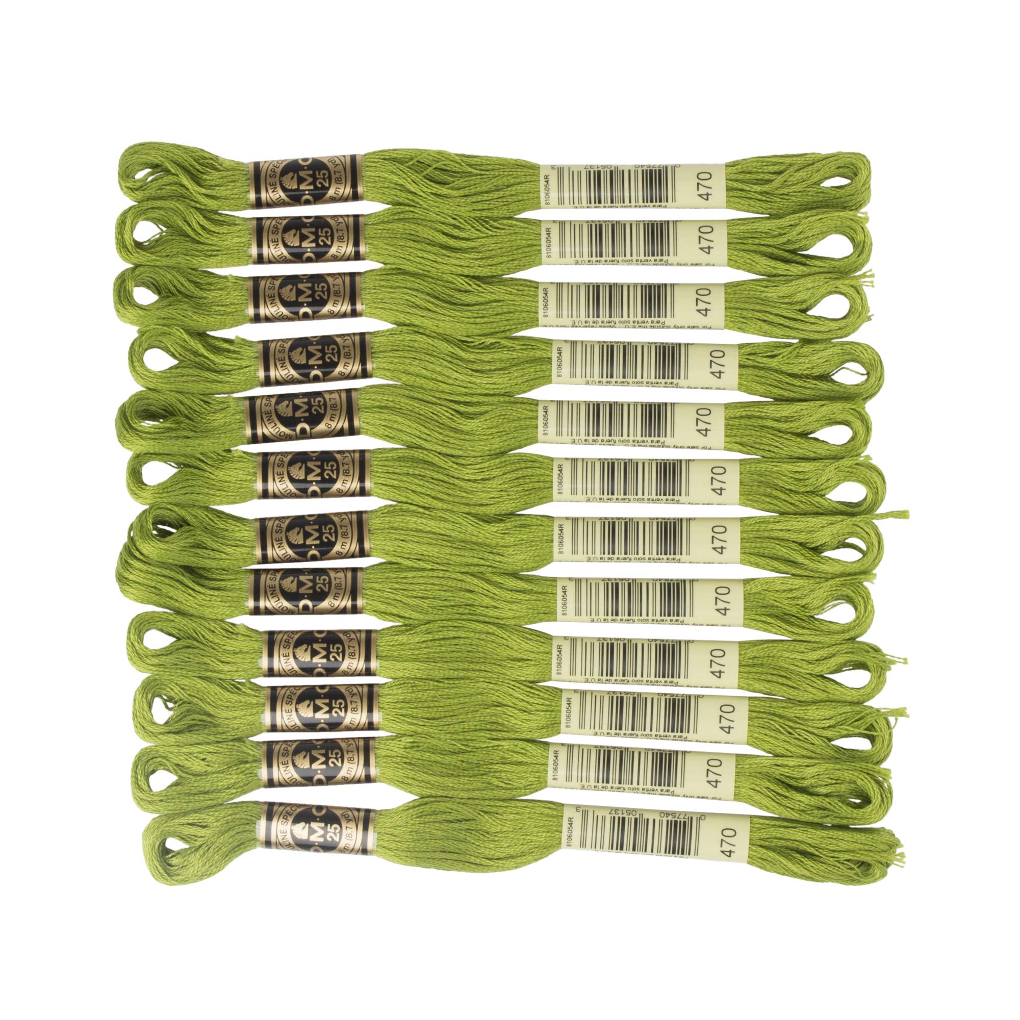 DMC 6-Strand Embroidery Cotton Floss, Light Avocado Green