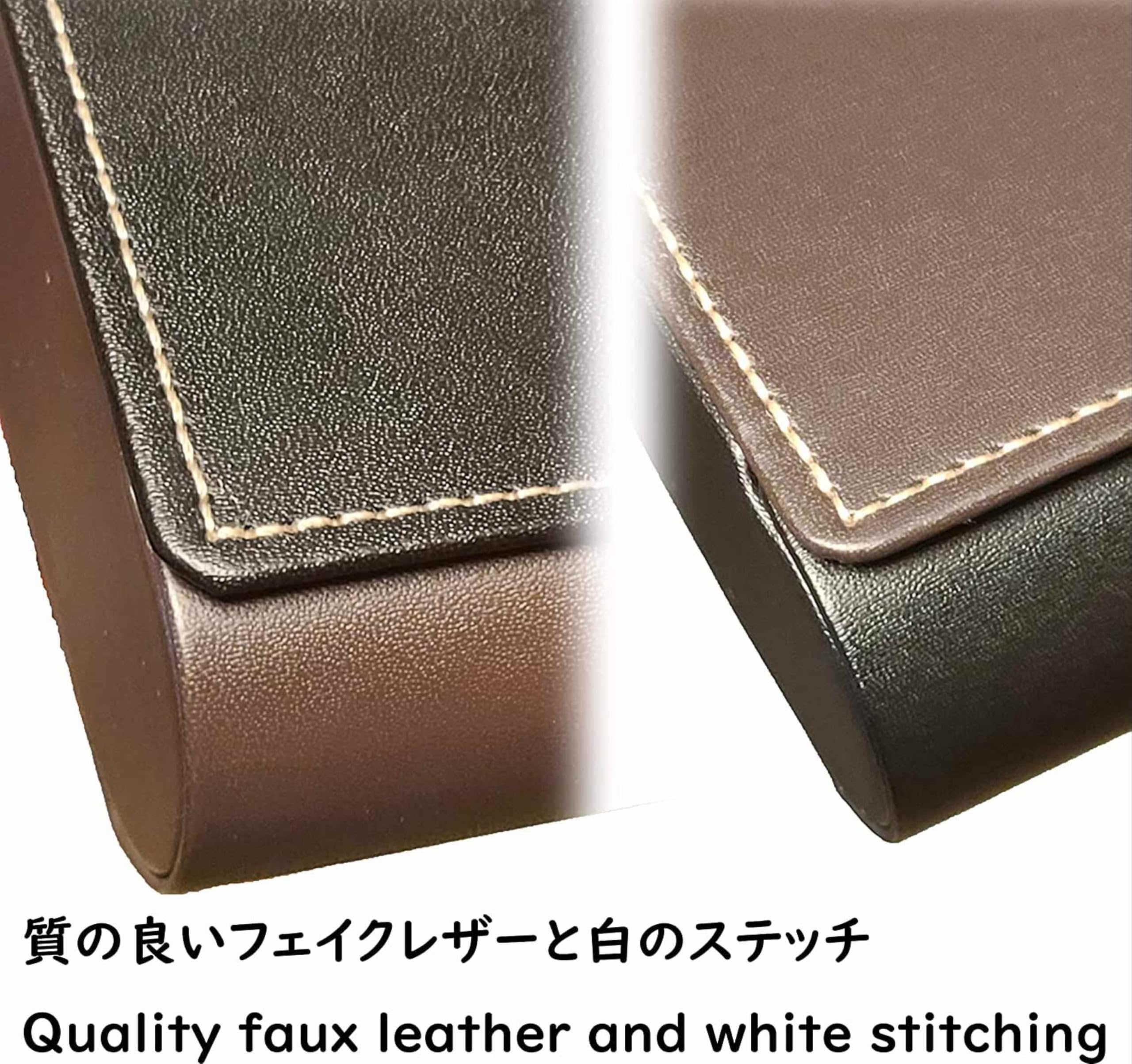 メイガン(Meigan) Double Glasses Case Hard Shell for Men, Women | for Reading Glasses and Sunglasses