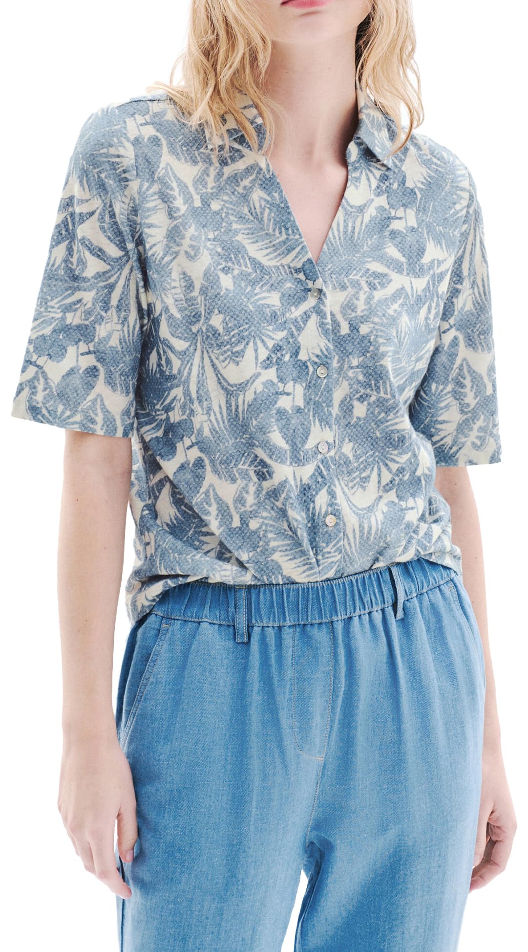 Caroll 251t-tevelina2 Caroll Chemise à Manches Courtes Femme (Lot de 1)