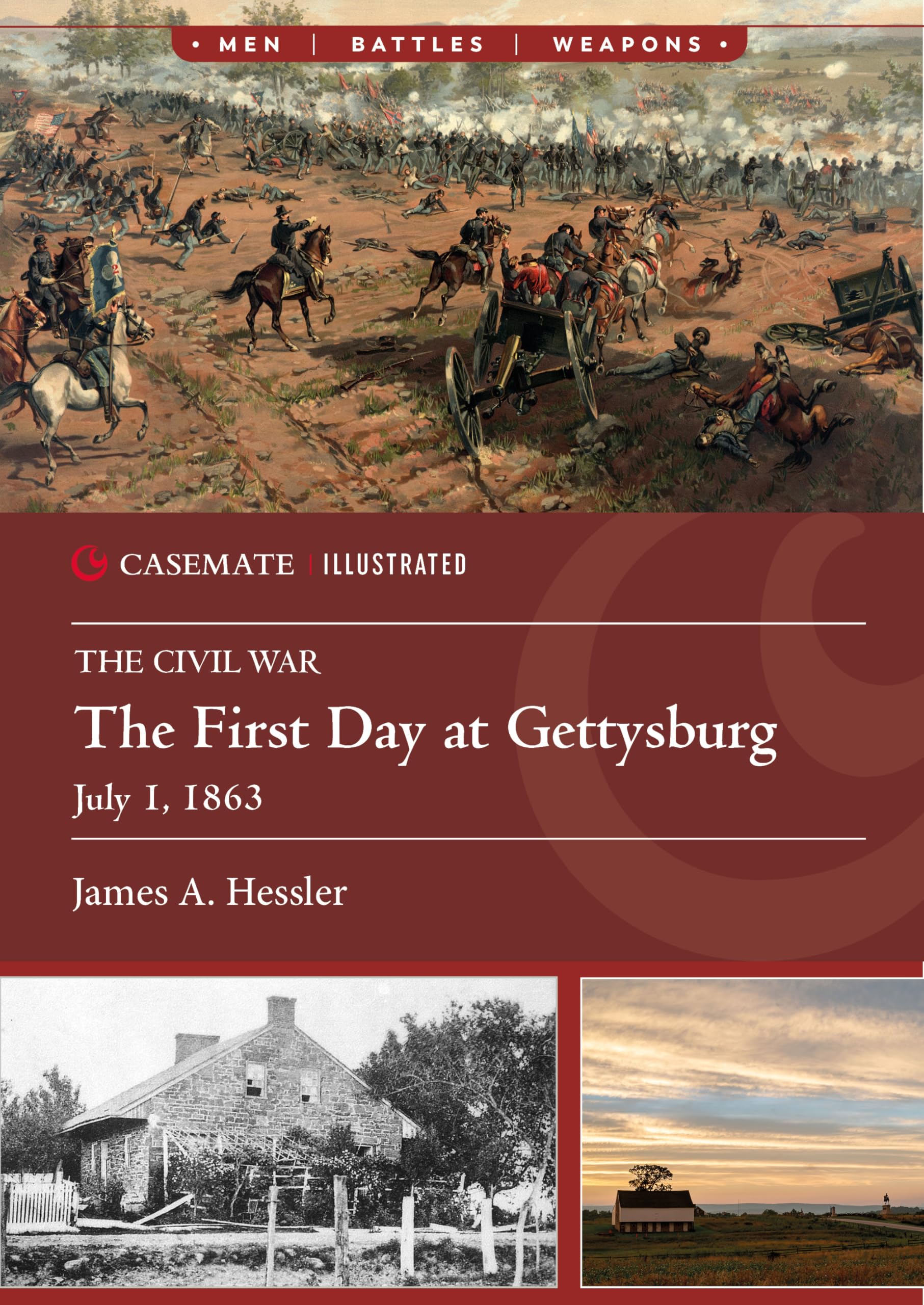 The First Day at Gettysburg July 1 1863 by James A. Hessler PAPERBACK