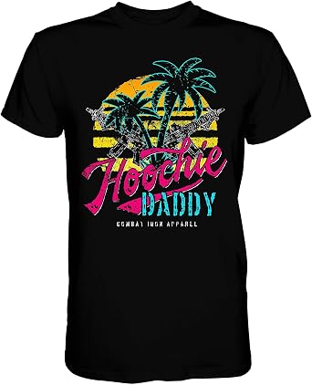 Combat Iron Mens Graphic T-Shirt - Hoochie Daddy- Mens