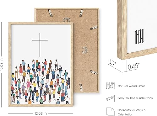 Miniatura 3 de HAUS AND HUES Decoración de pared con cruz, arte inspirador religioso, póster de cruz religiosa, cruces de obras de arte de iglesia, exhibición de
