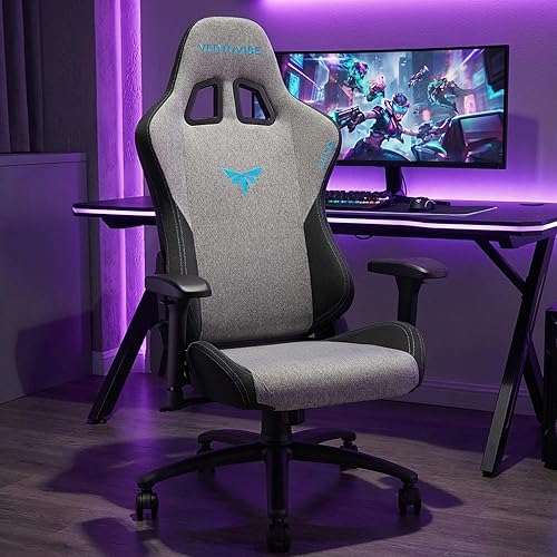 Miniatura 2 de Silla para juegos con reposabrazos ajustables 4D, reclinable de 155 y capacidad de 320 libras, silla ergonómica de computadora de respaldo alto