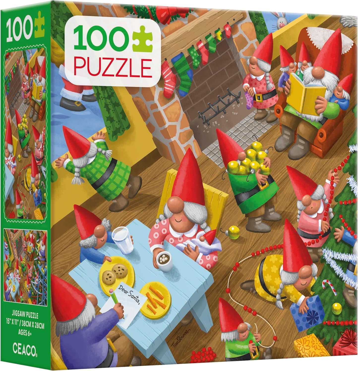 Amazon.com: Ceaco - Holiday - Christmas Time Gnomes - 100 Piece
