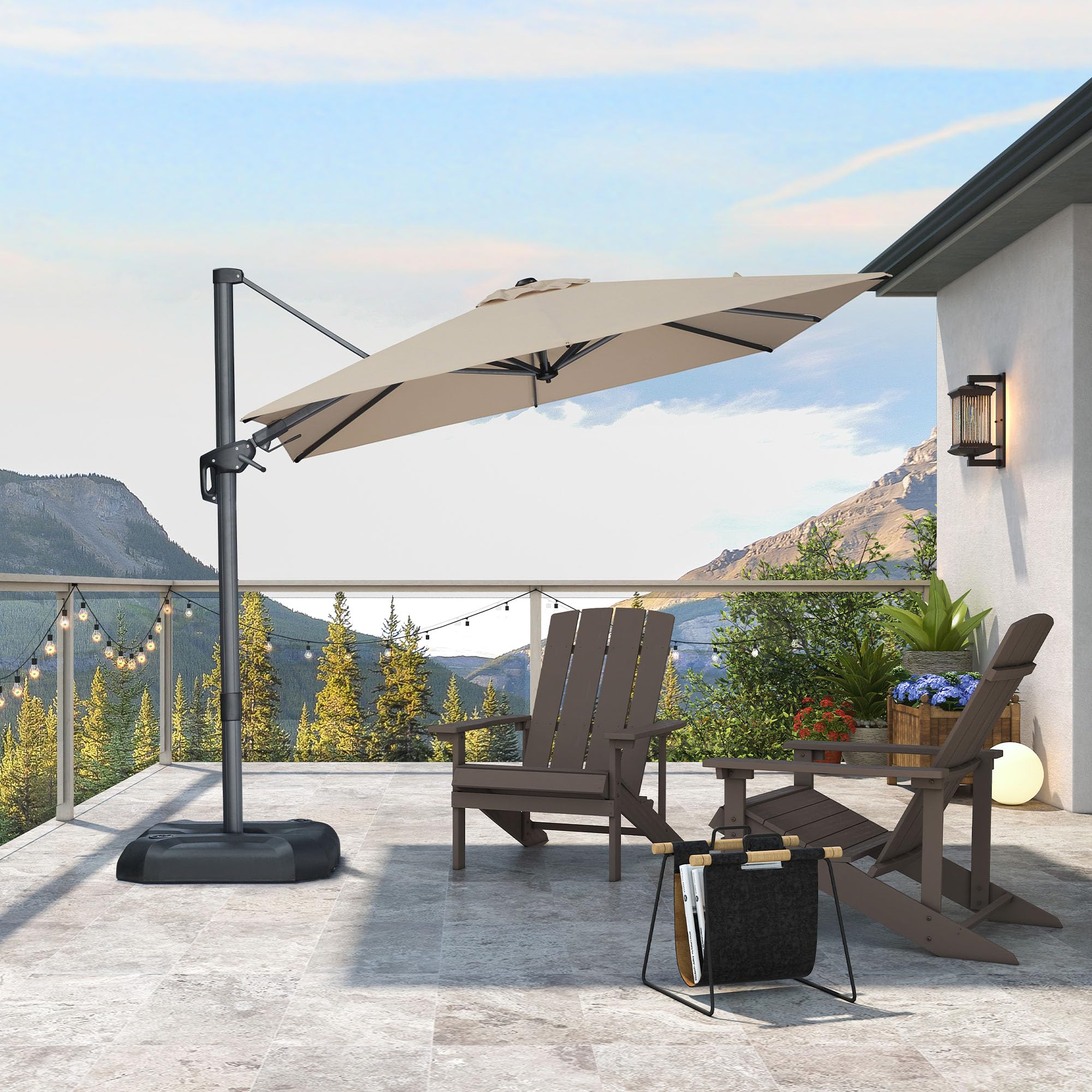 Amazon.com : PURPLE LEAF 8' X 8' Left-right Tilting Patio